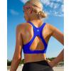 imageRUNNING GIRL High Impact Sports Bras for WomenRacerback Running Bra Workout Crop Tank Tops Longline Sports Bra Push upEcerulean Blue