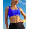 imageRUNNING GIRL High Impact Sports Bras for WomenRacerback Running Bra Workout Crop Tank Tops Longline Sports Bra Push upEcerulean Blue