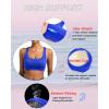 imageRUNNING GIRL High Impact Sports Bras for WomenRacerback Running Bra Workout Crop Tank Tops Longline Sports Bra Push upEcerulean Blue