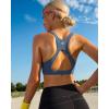 imageRUNNING GIRL High Impact Sports Bras for WomenRacerback Running Bra Workout Crop Tank Tops Longline Sports Bra Push upEnavy Blue