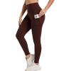 imageRUNNING GIRL Leggings for WomenHigh Waisted Soft Pants Buttery Workout Athletic Compression Yoga PantsRust Red