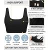 imageRUNNING GIRL Sports Bra for Women High Support Molded Cup High Impact Sports Bras for Women Large Bust3black