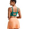 imageRUNNING GIRL Sports Bra for Women High Support Molded Cup High Impact Sports Bras for Women Large Bust3dark Green
