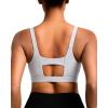 imageRUNNING GIRL Sports Bra for Women High Support Molded Cup High Impact Sports Bras for Women Large Bust3grey