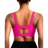 imageRUNNING GIRL Sports Bra for Women High Support Molded Cup High Impact Sports Bras for Women Large Bust3hot Pink