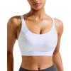 imageRUNNING GIRL Sports Bra for Women High Support Molded Cup High Impact Sports Bras for Women Large Bust3white