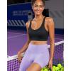 imageRUNNING GIRL Sports Bra for Women High Support Molded Cup High Impact Sports Bras for Women with Sewn in PadsBlack