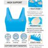 imageRUNNING GIRL Sports Bra for Women High Support Molded Cup High Impact Sports Bras for Women with Sewn in PadsBright Blue
