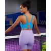 imageRUNNING GIRL Sports Bra for Women High Support Molded Cup High Impact Sports Bras for Women with Sewn in PadsBright Blue