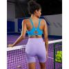 imageRUNNING GIRL Sports Bra for Women High Support Molded Cup High Impact Sports Bras for Women with Sewn in PadsBright Blue