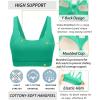 imageRUNNING GIRL Sports Bra for Women High Support Molded Cup High Impact Sports Bras for Women with Sewn in PadsBright Green