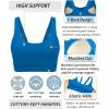 imageRUNNING GIRL Sports Bra for Women High Support Molded Cup High Impact Sports Bras for Women with Sewn in PadsBrilliant Blue