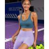 imageRUNNING GIRL Sports Bra for Women High Support Molded Cup High Impact Sports Bras for Women with Sewn in PadsDark Blue