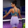 imageRUNNING GIRL Sports Bra for Women High Support Molded Cup High Impact Sports Bras for Women with Sewn in PadsDark Blue