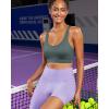 imageRUNNING GIRL Sports Bra for Women High Support Molded Cup High Impact Sports Bras for Women with Sewn in PadsDark Green