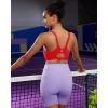 imageRUNNING GIRL Sports Bra for Women High Support Molded Cup High Impact Sports Bras for Women with Sewn in PadsDeep Red