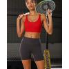 imageRUNNING GIRL Sports Bra for Women High Support Molded Cup High Impact Sports Bras for Women with Sewn in PadsDeep Red