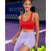imageRUNNING GIRL Sports Bra for Women High Support Molded Cup High Impact Sports Bras for Women with Sewn in PadsDeep Red