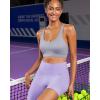 imageRUNNING GIRL Sports Bra for Women High Support Molded Cup High Impact Sports Bras for Women with Sewn in PadsGrey