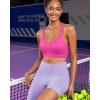 imageRUNNING GIRL Sports Bra for Women High Support Molded Cup High Impact Sports Bras for Women with Sewn in PadsHot Pink
