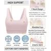 imageRUNNING GIRL Sports Bra for Women High Support Molded Cup High Impact Sports Bras for Women with Sewn in PadsPink