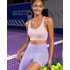 imageRUNNING GIRL Sports Bra for Women High Support Molded Cup High Impact Sports Bras for Women with Sewn in PadsPink