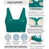 imageRUNNING GIRL Sports Bra for Women High Support Molded Cup High Impact Sports Bras for Women with Sewn in PadsTeal
