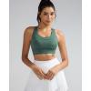 imageRUNNING GIRL Sports Bra for Women High SupportCrissCross Back Strappy Sports Bra Moulded Cup High Impact Workout TopAash Green