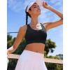 imageRUNNING GIRL Sports Bra for Women High SupportCrissCross Back Strappy Sports Bra Moulded Cup High Impact Workout TopAblack