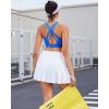 imageRUNNING GIRL Sports Bra for Women High SupportCrissCross Back Strappy Sports Bra Moulded Cup High Impact Workout TopAbright Blue