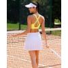 imageRUNNING GIRL Sports Bra for Women High SupportCrissCross Back Strappy Sports Bra Moulded Cup High Impact Workout TopAbright Yellow