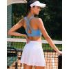 imageRUNNING GIRL Sports Bra for Women High SupportCrissCross Back Strappy Sports Bra Moulded Cup High Impact Workout TopAlight Blue