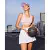 imageRUNNING GIRL Sports Bra for Women High SupportCrissCross Back Strappy Sports Bra Moulded Cup High Impact Workout TopApink
