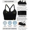 imageRUNNING GIRL Sports Bra for Women High SupportY Back Molded Cup High Impact Sports Bras for Women with Sewn in PadsBlack