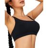imageRUNNING GIRL Sports Bras for Women High SupportMolded Cup High Impact Sports Bra Criss Cross Strappy Workout Yoga BraBlack