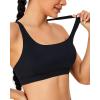 imageRUNNING GIRL Sports Bras for Women High SupportMolded Cup High Impact Sports Bra Criss Cross Strappy Workout Yoga BraBlack