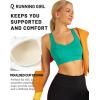 imageRUNNING GIRL Sports Bras for Women High SupportMolded Cup High Impact Sports Bra Criss Cross Strappy Workout Yoga BraElectric Green