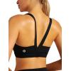 imageRUNNING GIRL Sports Bras for Women High SupportMolded Cup High Impact Sports Bra Criss Cross Strappy Workout Yoga BraJet Black