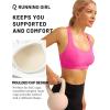 imageRUNNING GIRL Sports Bras for Women High SupportMolded Cup High Impact Sports Bra Criss Cross Strappy Workout Yoga BraVivid Pink