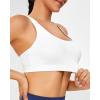 imageRUNNING GIRL Sports Bras for Women High SupportMolded Cup High Impact Sports Bra Criss Cross Strappy Workout Yoga BraWhite