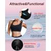 imageRUNNING GIRL Sports Bras for Women High SupportRacerback High Impact Grey Sports Bra Moulded Cup Workout Bra Push upEblack