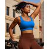 imageRUNNING GIRL Sports Bras for Women High SupportRacerback High Impact Grey Sports Bra Moulded Cup Workout Bra Push upEbright Blue