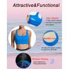 imageRUNNING GIRL Sports Bras for Women High SupportRacerback High Impact Grey Sports Bra Moulded Cup Workout Bra Push upEbright Blue