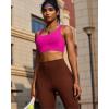 imageRUNNING GIRL Sports Bras for Women High SupportRacerback High Impact Grey Sports Bra Moulded Cup Workout Bra Push upEhot Pink