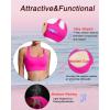 imageRUNNING GIRL Sports Bras for Women High SupportRacerback High Impact Grey Sports Bra Moulded Cup Workout Bra Push upEhot Pink