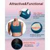 imageRUNNING GIRL Sports Bras for Women High SupportRacerback High Impact Grey Sports Bra Moulded Cup Workout Bra Push upEnavy Blue