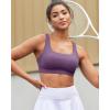 imageRUNNING GIRL Sports Bras for Women High SupportRacerback High Impact Grey Sports Bra Moulded Cup Workout Bra Push upEpurple
