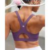 imageRUNNING GIRL Sports Bras for Women High SupportRacerback High Impact Grey Sports Bra Moulded Cup Workout Bra Push upEpurple