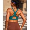 imageRUNNING GIRL Sports Bras for Women High SupportRacerback High Impact Grey Sports Bra Moulded Cup Workout Bra Push upEstorm Teal