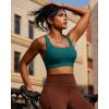 imageRUNNING GIRL Sports Bras for Women High SupportRacerback High Impact Grey Sports Bra Moulded Cup Workout Bra Push upEstorm Teal